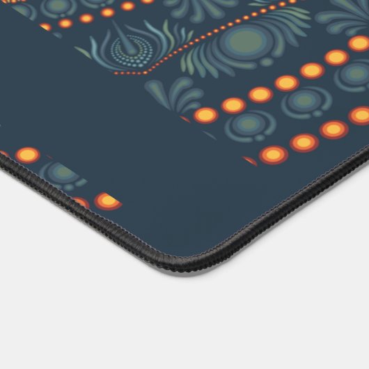 Gepersonaliseerde wildernis Sunset Dot Mandala Bureaumat (Hoek)