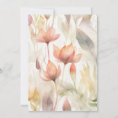 Gepersonaliseerde Wildflower Baby Meisje Douche Kaart (Achterkant)