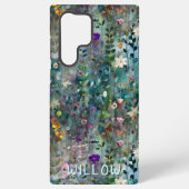 Gepersonaliseerde  Wildflower Boho Patroon Samsung Galaxy Hoesje (Achterkant)