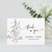 Gepersonaliseerde Wildflower Boho Wedding (Staand voorkant)