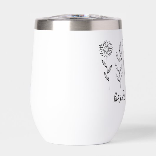 Gepersonaliseerde Wildflower bruid bruiloft (Voorkant)