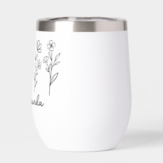 Gepersonaliseerde Wildflower bruid bruiloft (Achterkant)