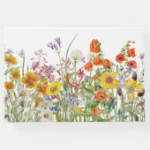 Gepersonaliseerde Wildflower bruiloft Gastenboek (Achterkant)