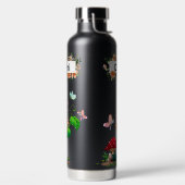 Gepersonaliseerde Wildflower Butterfly Garden Waterfles (Links)