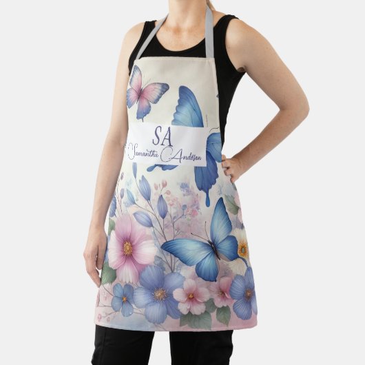 Gepersonaliseerde Wildflower & Butterfly Schort | (Insitu)