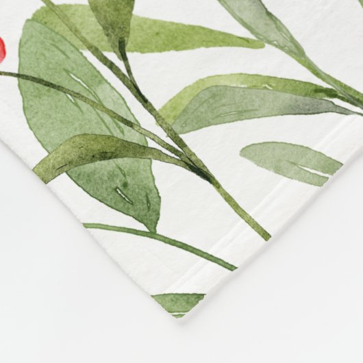 Gepersonaliseerde Wildflower Floral Fleece Deken (Hoek)