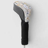Gepersonaliseerde Wildflower Floral Golfheadcover (Schuin)