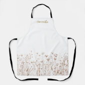 Gepersonaliseerde Wildflower Floral Schort (Voorkant)