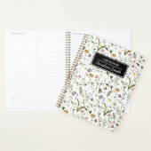 Gepersonaliseerde Wildflower Garden bloemenpatroon Planner (Display)