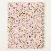 Gepersonaliseerde Wildflower Garden bloemenpatroon Planner (Achterkant)