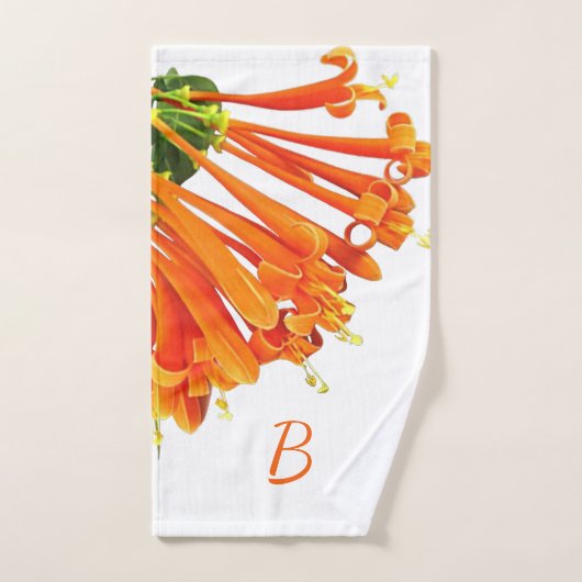 Gepersonaliseerde 'Wildflower' gastenhanddoek Handdoek (Handdoek)