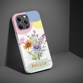 Gepersonaliseerde Wildflower iPhone 15 Pro telefoo Case-Mate iPhone Case