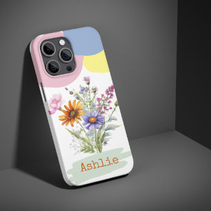 Gepersonaliseerde Wildflower iPhone 15 Pro telefoo iPhone 15 Pro Case