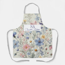 Gepersonaliseerde Wildflower Keuken Schort | Initi