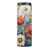 Gepersonaliseerde Wildflower met Monogram Thermosbeker (Achterkant)