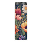 Gepersonaliseerde Wildflower met Naam & Monogram Thermosbeker (Achterkant)