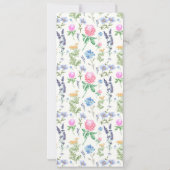 Gepersonaliseerde Wildflower Moederdag Brunch Foto Kaart (Achterkant)