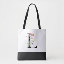 Gepersonaliseerde Wildflower Monogram Letter L