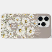 Gepersonaliseerde Wildflower Patroon op Beige Case-Mate iPhone Case (Achterkant (horizontaal))