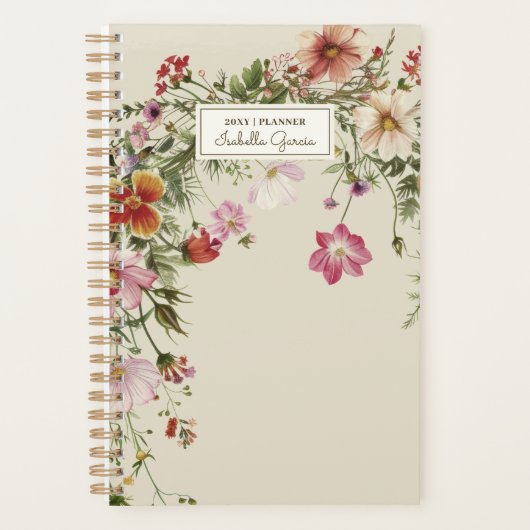 Gepersonaliseerde  Wildflower Planner (Voorkant)