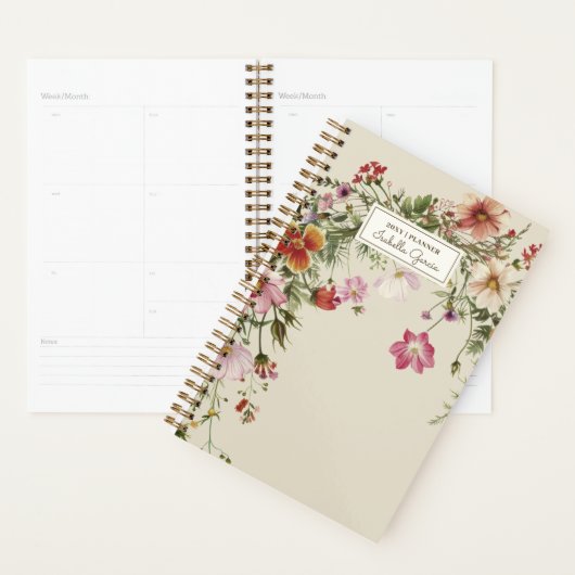 Gepersonaliseerde  Wildflower Planner (Display)