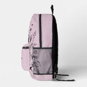 Gepersonaliseerde Wildflower Rugzak Dusty Pink (Rechts)