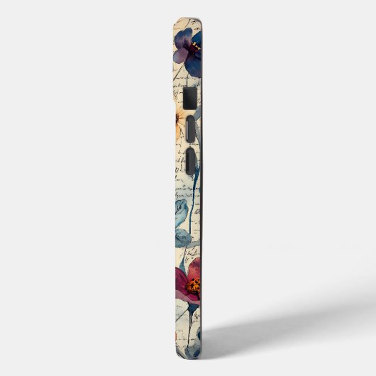 Gepersonaliseerde  Wildflowers Paarse & Sinaasappe Case-Mate iPhone Case (Achterkant / Links)