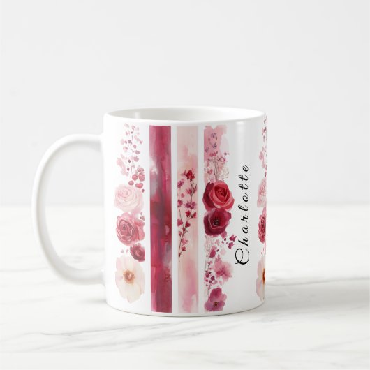 Gepersonaliseerde WildflowersMug Koffiemok (Links)