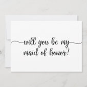Gepersonaliseerde Will jij bent mijn Maid van Hono Kaart (Voorkant)