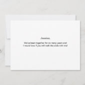 Gepersonaliseerde Will jij bent mijn Maid van Hono Kaart (Achterkant)