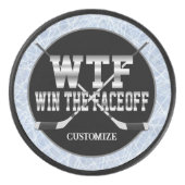 Gepersonaliseerde Win de Face-Off Hockey Puck (Voorkant)
