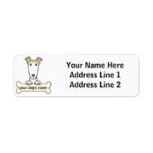 Gepersonaliseerde windhond etiket (Voorkant)