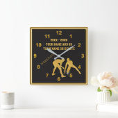 Gepersonaliseerde windklokken Jouw tekst en KLEURE Vierkante Klok (Huis)