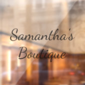 Gepersonaliseerde window cling voor uw winkelbedri raamsticker (Vel 2)