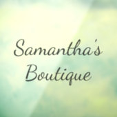 Gepersonaliseerde window cling voor uw winkelbedri raamsticker (Vel 3)