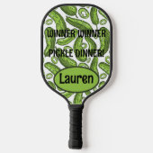 Gepersonaliseerde winnaar Pickle Dinner Pickleball Paddle (Achterkant)