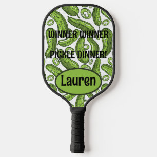 Gepersonaliseerde winnaar Pickle Dinner Pickleball Paddle