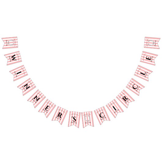 Gepersonaliseerde Winner's Circle Cabana Stripe De Vlaggetjes (Alle)