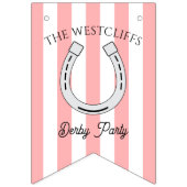 Gepersonaliseerde Winner's Circle Cabana Stripe De Vlaggetjes (Eerste vlag)