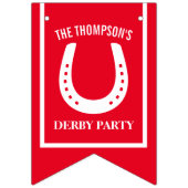 Gepersonaliseerde Winner's Circle Kleurrijke Derby Vlaggetjes (Eerste vlag)