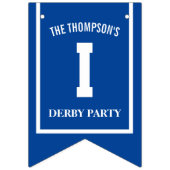 Gepersonaliseerde Winner's Circle Kleurrijke Derby Vlaggetjes (Derde vlag)