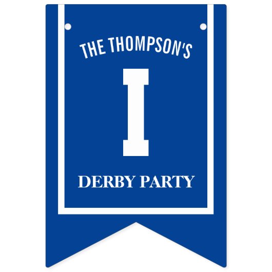 Gepersonaliseerde Winner's Circle Kleurrijke Derby Vlaggetjes (Derde vlag)