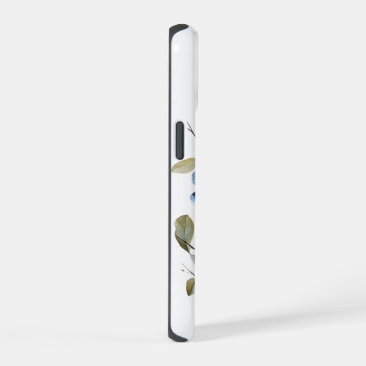 Gepersonaliseerde Winter Bloemen Telefoon Case iPhone 15 Case (Rechterkant)