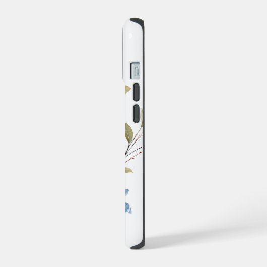 Gepersonaliseerde Winter Bloemen Telefoon Case iPhone 15 Case (Linkerkant)