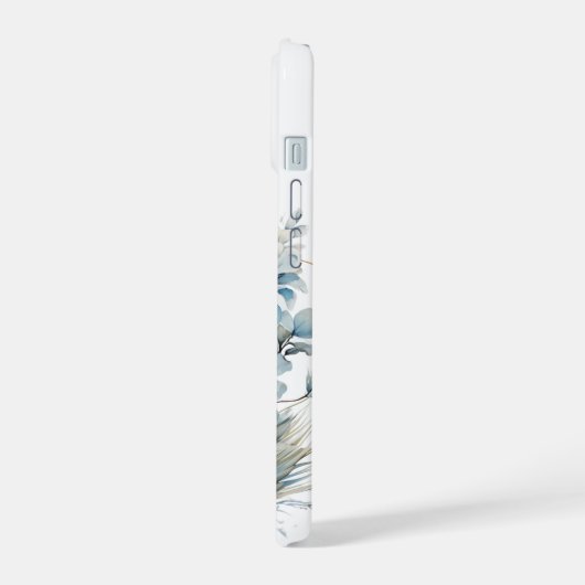 Gepersonaliseerde Winter Bloemen Telefoon Case iPhone 15 Case (Linkerkant)