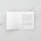 Gepersonaliseerde Winter Kerstscène Familie Brief Feestdagen Kaart (Binnen)