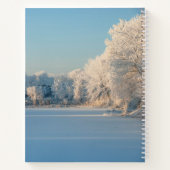Gepersonaliseerde Winter Sneeuwlandschap Foto Noti Notitieboek (Achterkant)