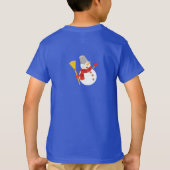 Gepersonaliseerde Winter Snowman T Shirt (Achterkant)