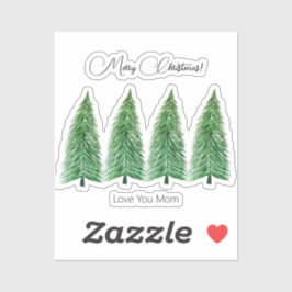 Gepersonaliseerde Winter Vakantie Land Beauty Sticker