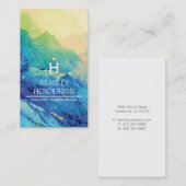 Gepersonaliseerde winter visitekaartje (Voorkant / Achterkant)